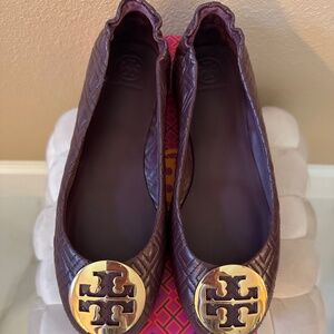 Tory Burch Quilted Minnie with Metal Logo